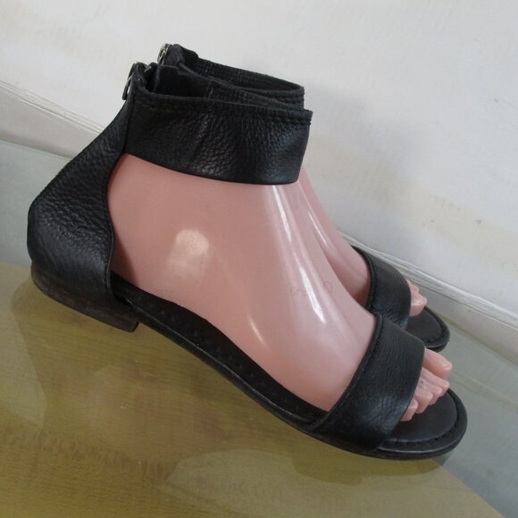 Frye Sandals Black Leather Comfort Gladiator  Sandals Women's Size 7.5 - Picture 4 of 7